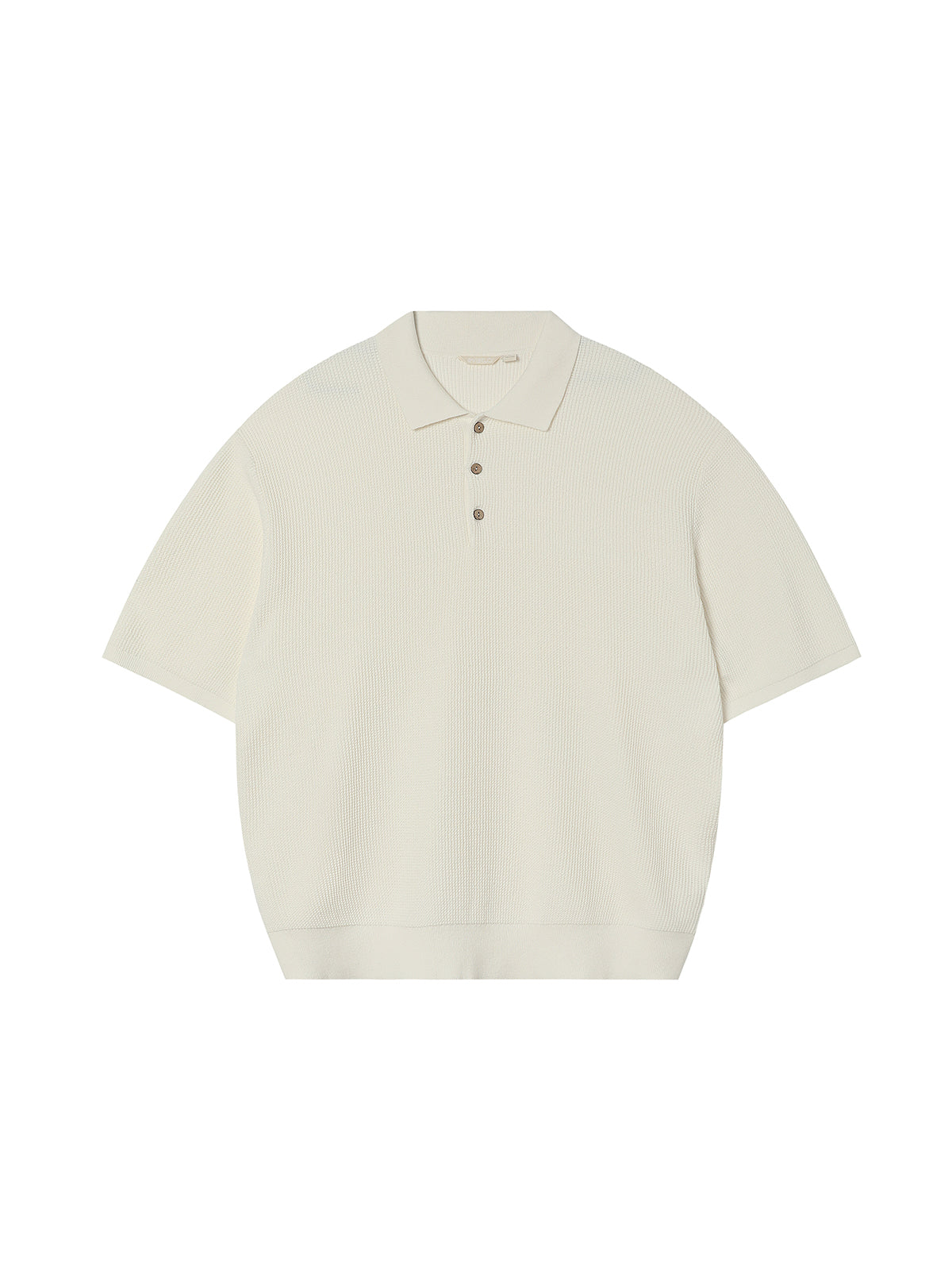 Waffle Polo Shirt