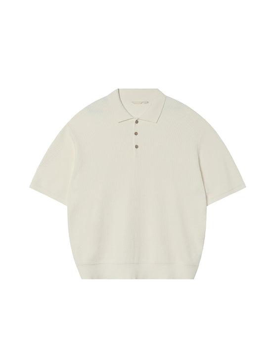 Waffle Polo Shirt