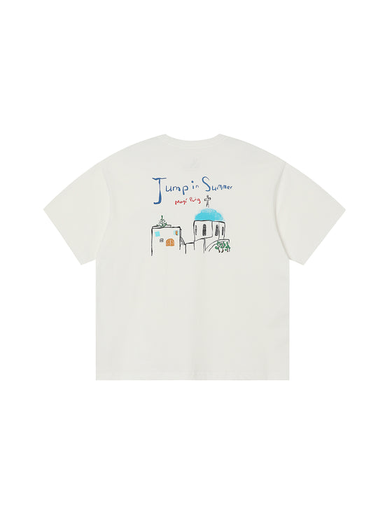 “Jump In Summer” Print T-Shirt